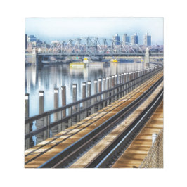 Bronx New York City Gebäude River Notizblock