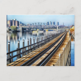Bronx New York City Gebäude River Postkarte