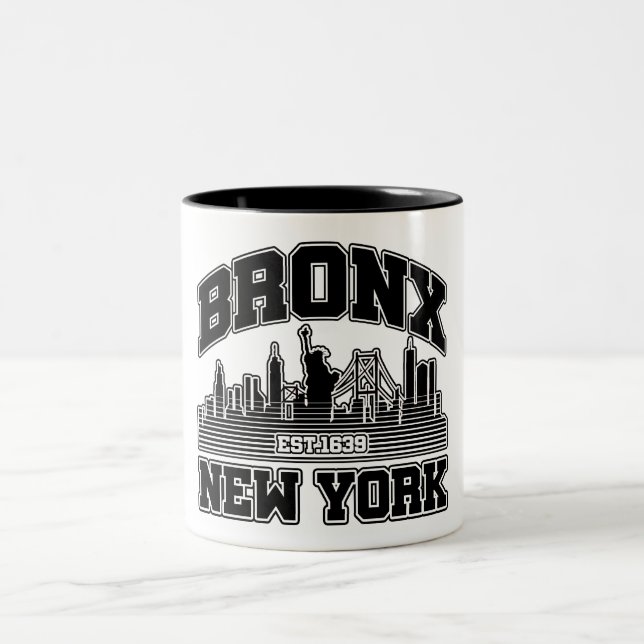 Bronx, New York Zweifarbige Tasse (Mittel)