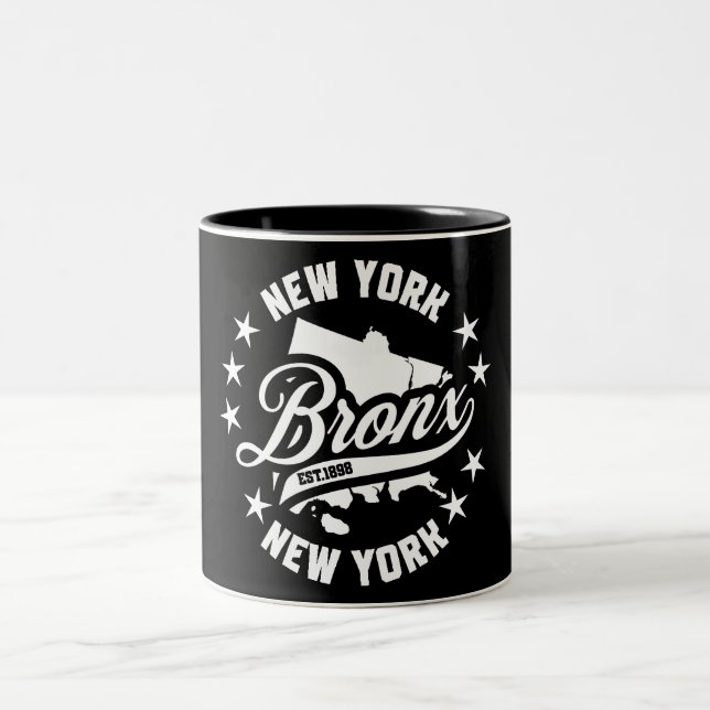 Bronx, New York Zweifarbige Tasse (Mittel)