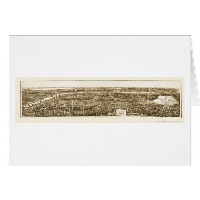 Bronx, NY panoramische Karte - 1897 (Vorderseite (Horizontal))