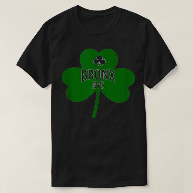 Bronx NYC St. Patricks Day T-Shirt (Design vorne)