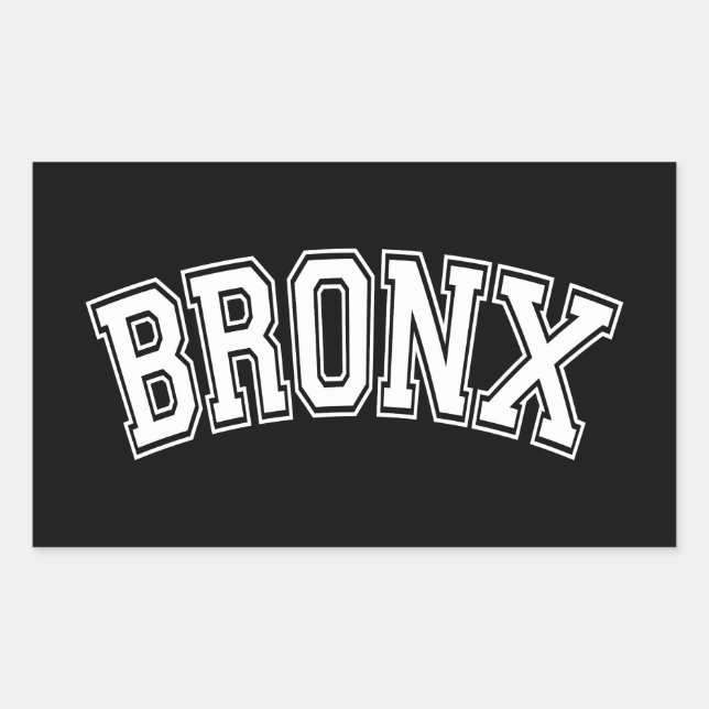 BRONX RECHTECKIGER AUFKLEBER (Vorderseite)