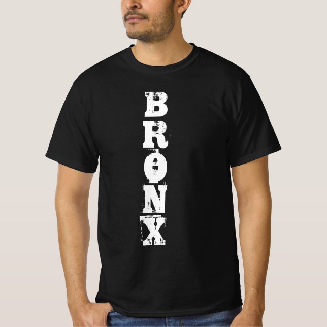 Bronx Retro Classic New York City Black Value T-Shirt (Vorderseite)