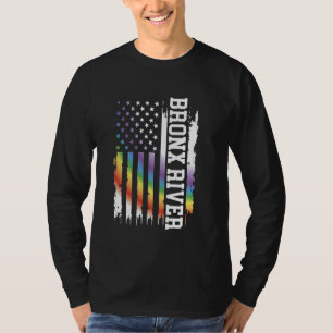 Bronx River United Staaten Distressed Rainbow (USA T-Shirt