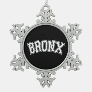 BRONX SCHNEEFLOCKEN Zinn-Ornament