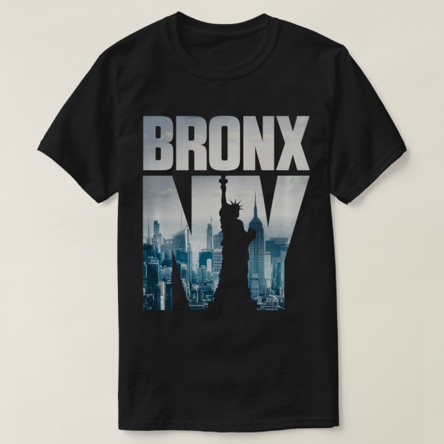 Bronx T Shirt, NY Skyline T Shirt, New York City S T-Shirt (Design vorne)