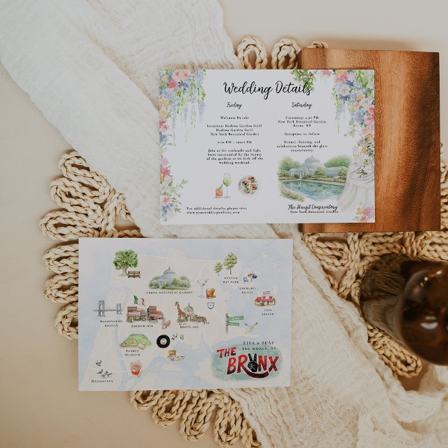 Bronx Wedding Weekend Map | NYC Itinerary (Von Creator hochgeladen)