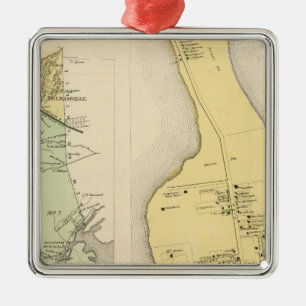 Bronx Westchester County New York Silbernes Ornament