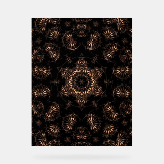Bronze Age Mandala Acrylschild (Vorderseite)