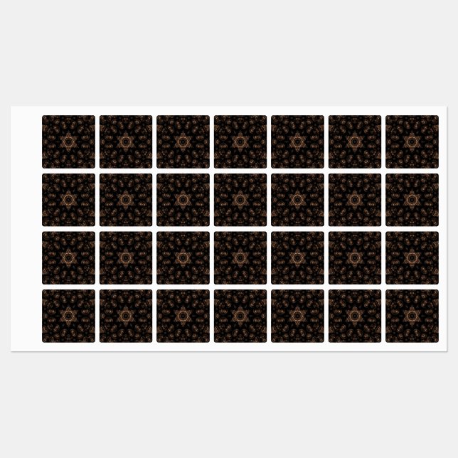 Bronze Age Mandala Etiketten (Blatt)