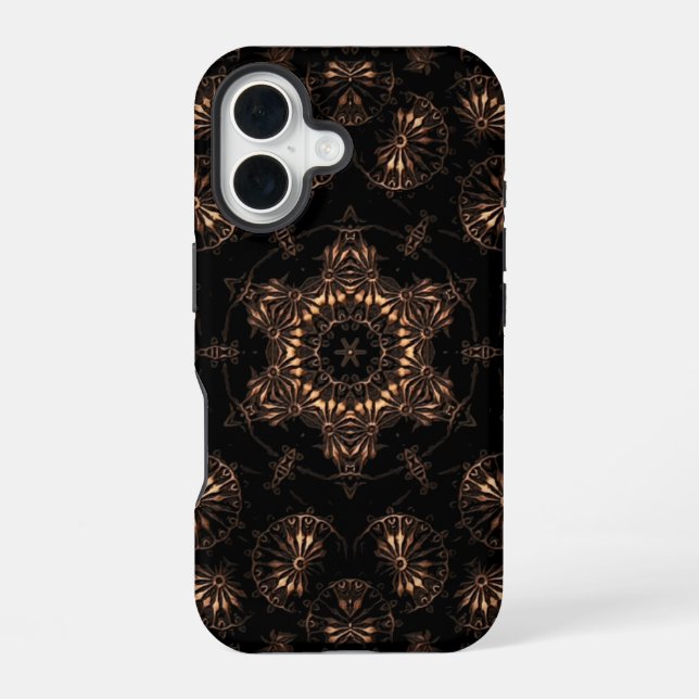 Bronze Age Mandala iPhone 16 Hülle (Rückseite)