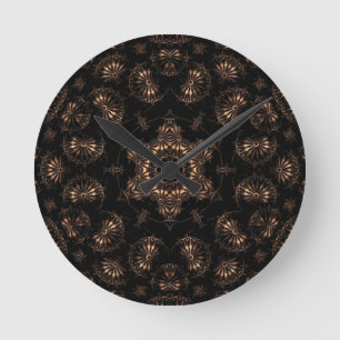 Bronze Age Mandala Runde Wanduhr