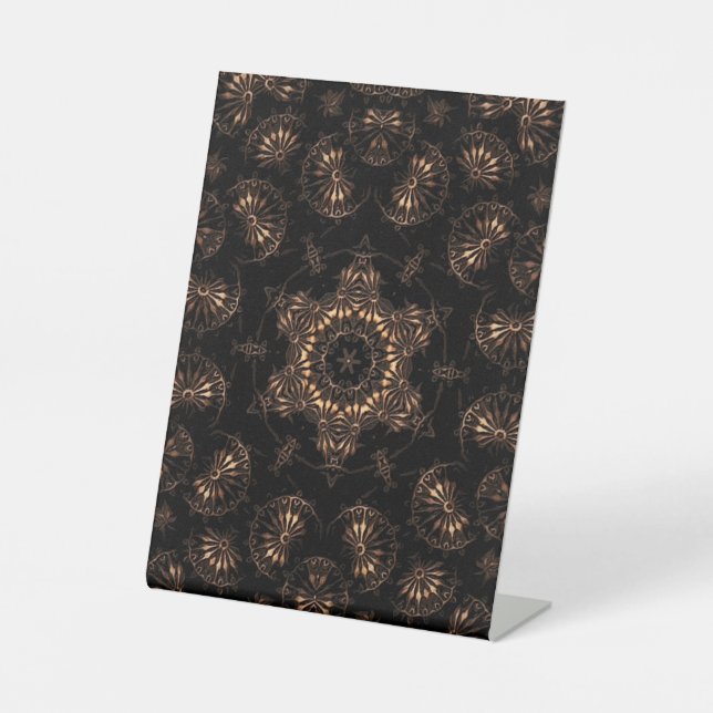 Bronze Age Mandala Sockelschild (Vorderseite)
