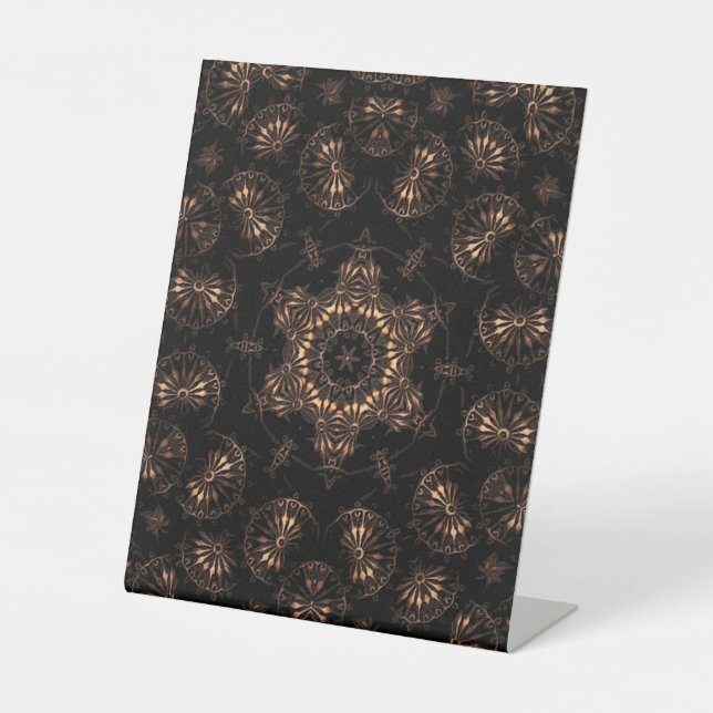 Bronze Age Mandala Sockelschild (Vorderseite)