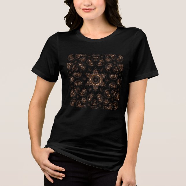 Bronze Age Mandala Tri-Blend Shirt (Vorderseite)