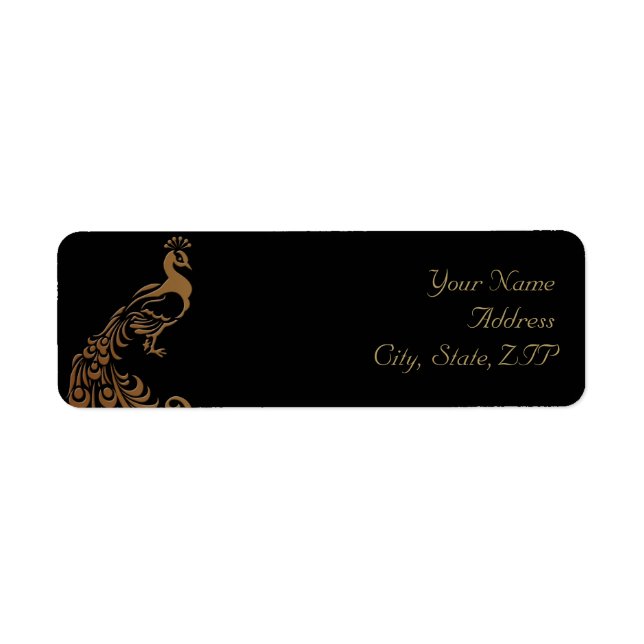 Bronze Art Deco Pfau und Rücksendeadresse Blumen (Vorne)