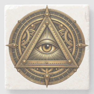 Bronze Astrolabium Auge Steinuntersetzer