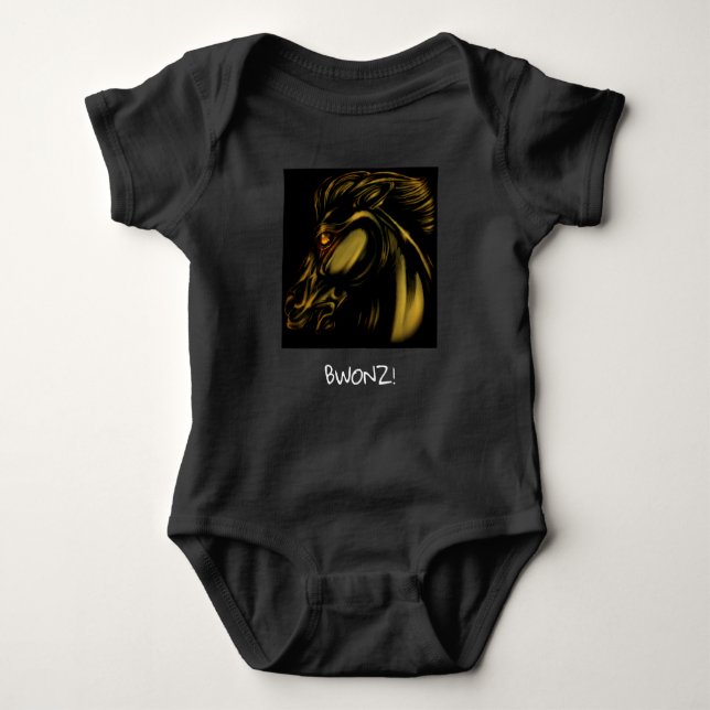 Bronze Baby Outfit Baby Strampler (Vorderseite)