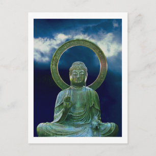Bronze-Buddha-Foto Postkarte