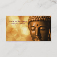 Bronze-Buddha-Statue mit Golden Bokeh-Hintergrund