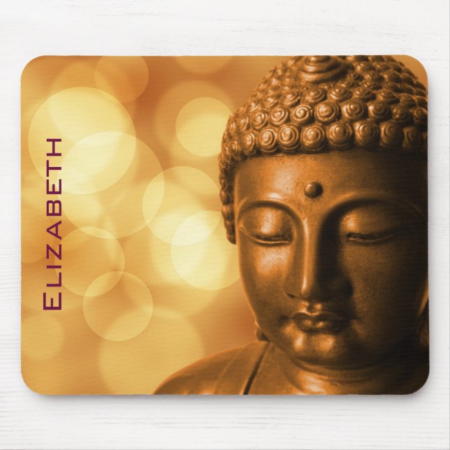 Bronze-Buddha-Statue Personalisiert Mousepad (Vorne)