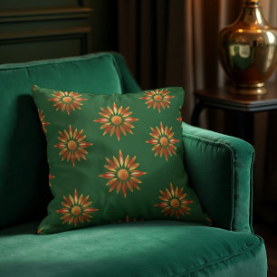 Bronze & Copper Radiance - Luxe Deko Sunburst Kissen