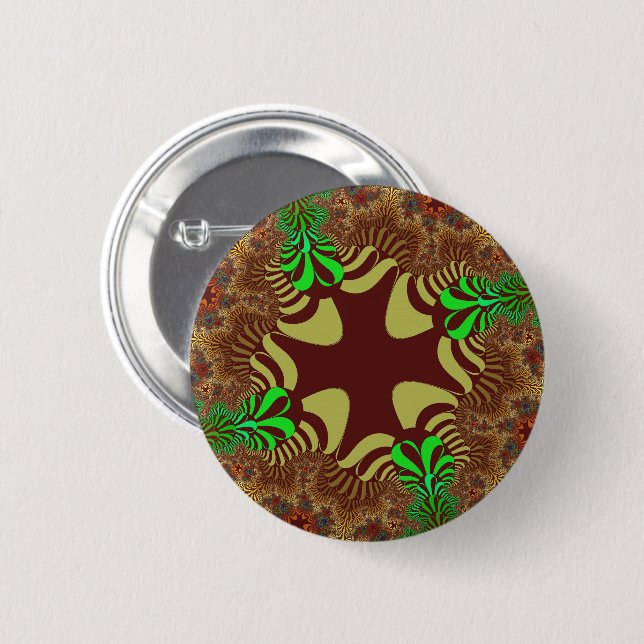 Bronze Cross Button (Vorne & Hinten)