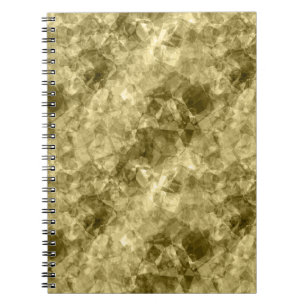Bronze Crumpled Textur Notizblock