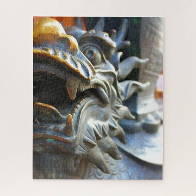 Bronze Dragon - Shanghai, China - 16x20 - 520 Stk. Puzzle (Vertikal)