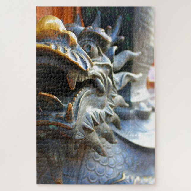 Bronze Dragon - Shanghai, China - 20x30 - 1014 Stk Puzzle (Vertikal)