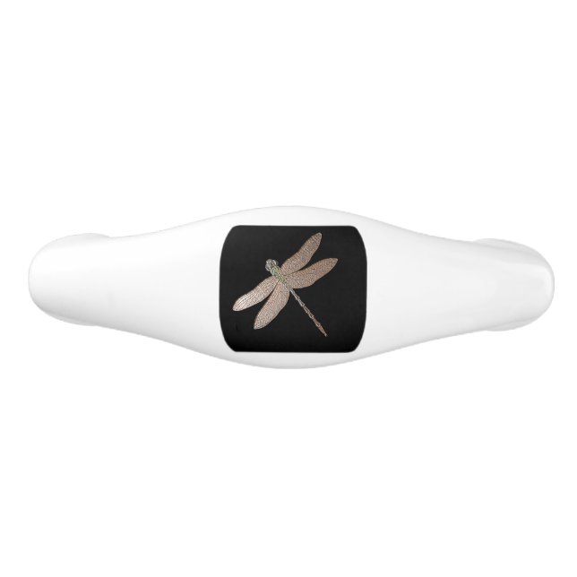 Bronze-Dragonfly-Keramik Keramik Schubladengriff (Vorderseite)