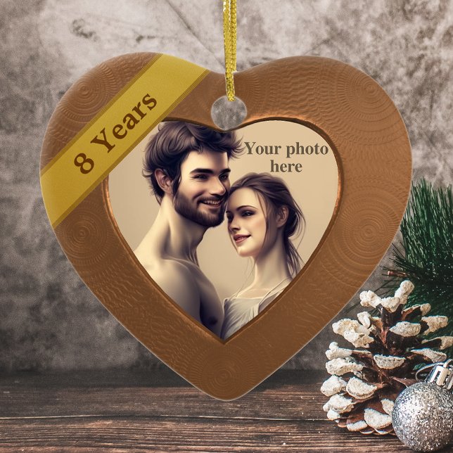 Bronze-Effekt 8. Jubiläum: Hinzufügen eines Fotos Keramikornament (Von Creator hochgeladen)