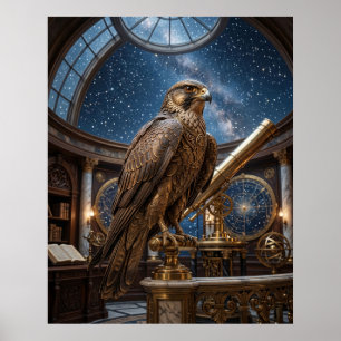 Bronze-Falken-Sternwarte Poster