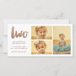 Bronze-Fotokarte 2. Geburtstag