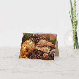 Bronze Gegenwart und Dekorationen Chriarmas Csard Feiertagskarte