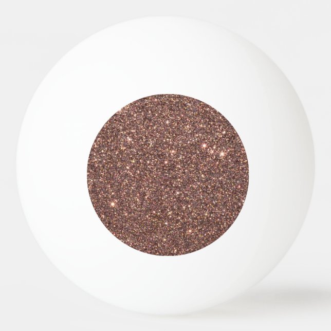 Bronze Glitter Funkeln Tischtennisball (Vorderseite)