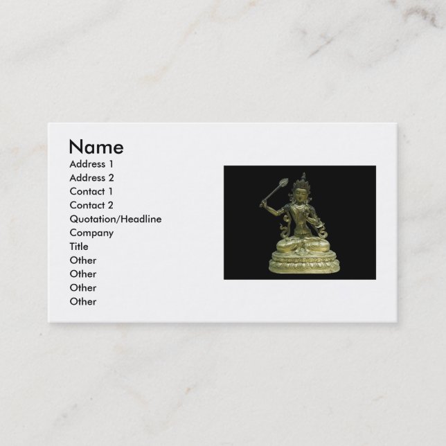 Bronze Goddess Business Card Visitenkarte (Vorderseite)