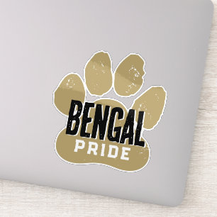 Bronze Gold & Black Pawprint Prix Aufkleber