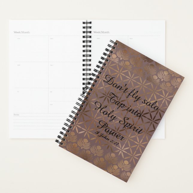 Bronze Gold Geometric Design Business Planner Planer (Anzeige)