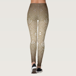 Bronze, Gold, Jugendstil, Deko, Vintag, Patente Leggings