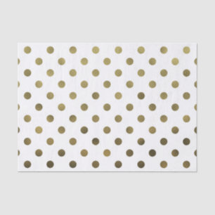 Bronze-Gold-Leaf Metallische Imitat Foil Polka Dot Seidenpapier