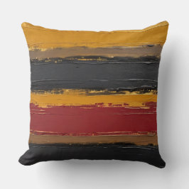 Bronze, Goldocker, Marsala und Holzkohle Kissen