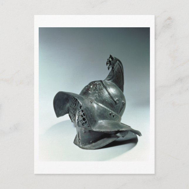 Bronze Helm Thracian Gladiator, Roman, 1. Postkarte (Vorderseite)