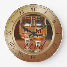 Bronze-Hochzeitsszenario-Jubiläum Kupfer Gold Brow