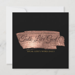 Bronze I am a Powerful Woman - Single Note Card Dankeskarte