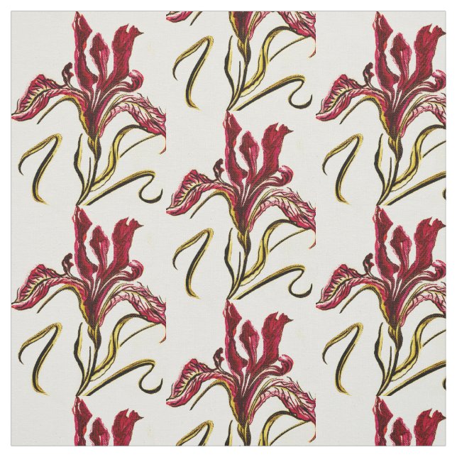 Bronze Iris Stoff (Muster)