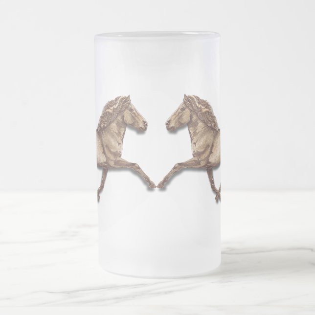 Bronze isländisch mattglas bierglas (Mittel)