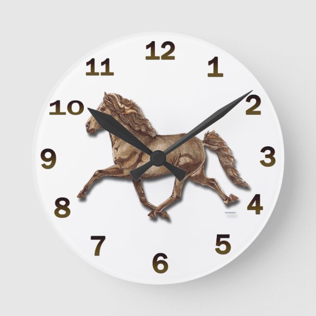 Bronze isländisch runde wanduhr (Vorderseite)