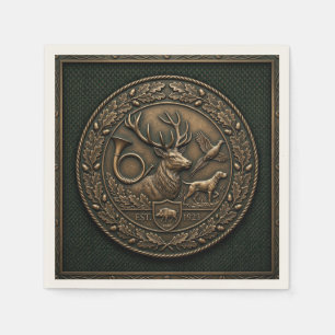 Bronze-Jagdemblem Serviette